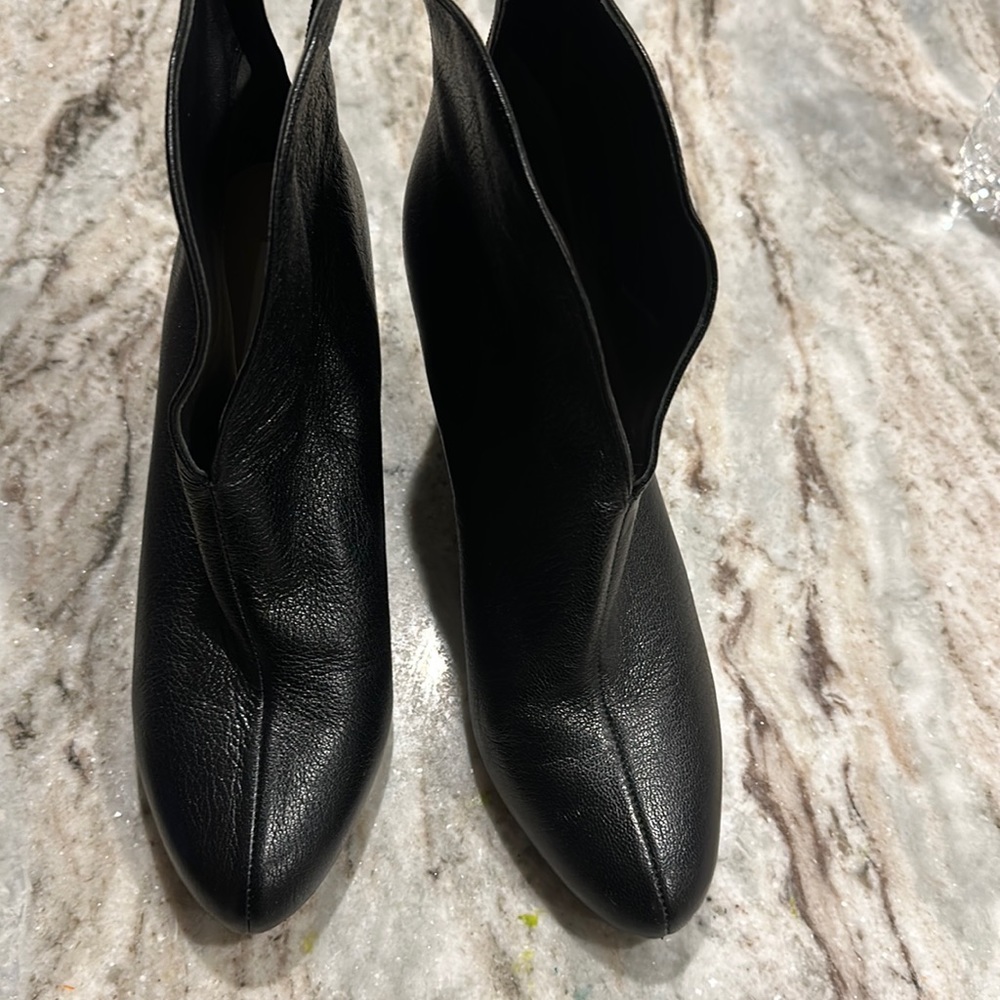 Black Diane von Fürstenberg boots worn twice. Black leather